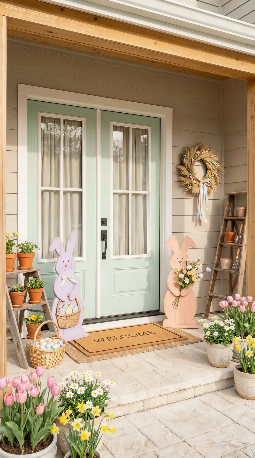 Whimsical Bunny Garden Porche