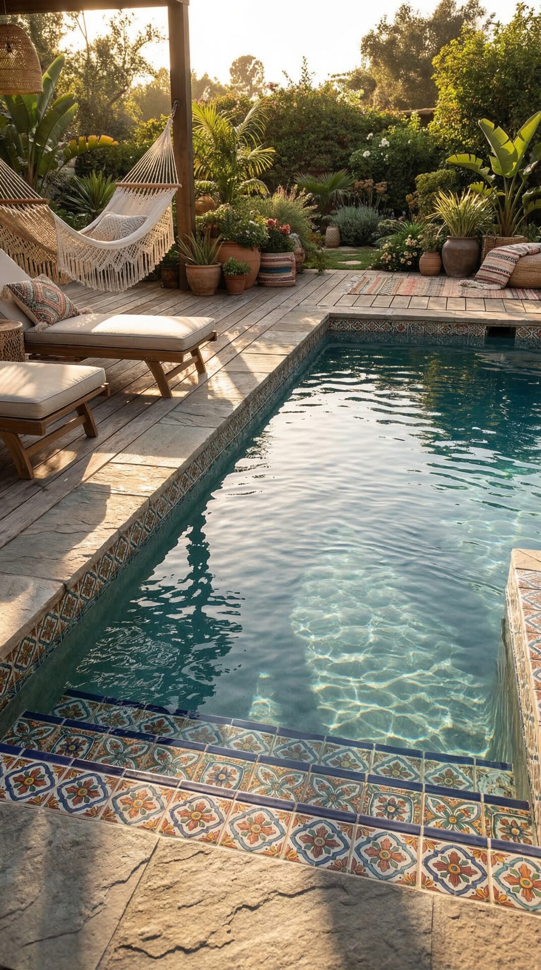 Bohemian Patterned Waterline Pool