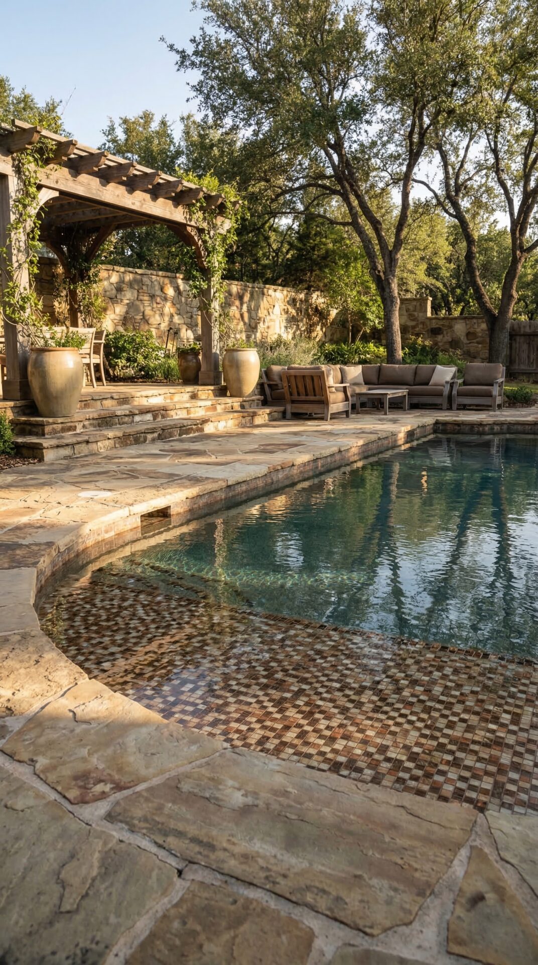 Rustic Natural Stone Pool