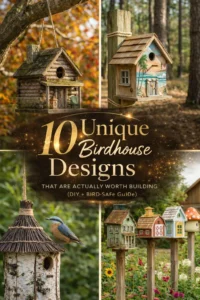 Read more about the article 10 Unique Birdhouse Designs That Are Actually Worth Building (DIY + Bird-Safe Guide)