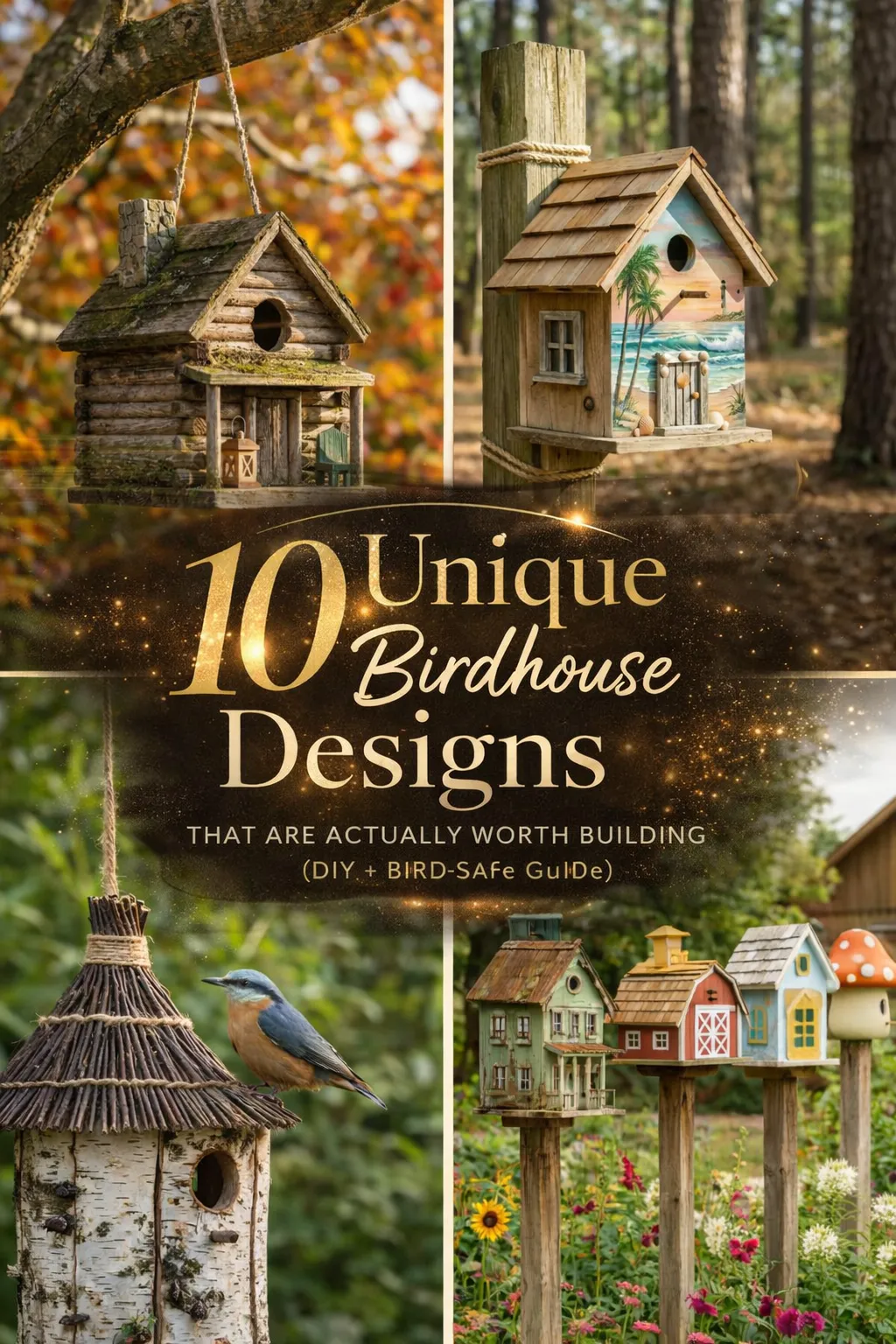 You are currently viewing 10 Unique Birdhouse Designs That Are Actually Worth Building (DIY + Bird-Safe Guide)