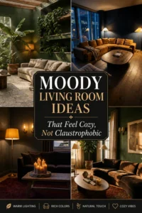 Read more about the article Moody Living Room Ideas That Feel Cozy, Not Claustrophobic