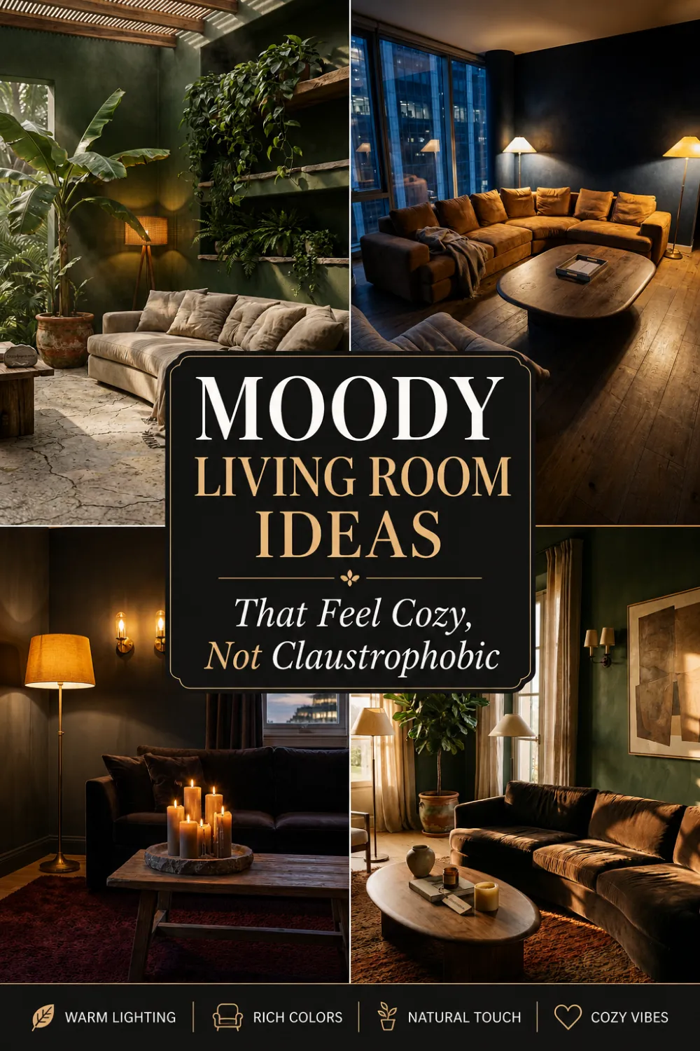 You are currently viewing Moody Living Room Ideas That Feel Cozy, Not Claustrophobic